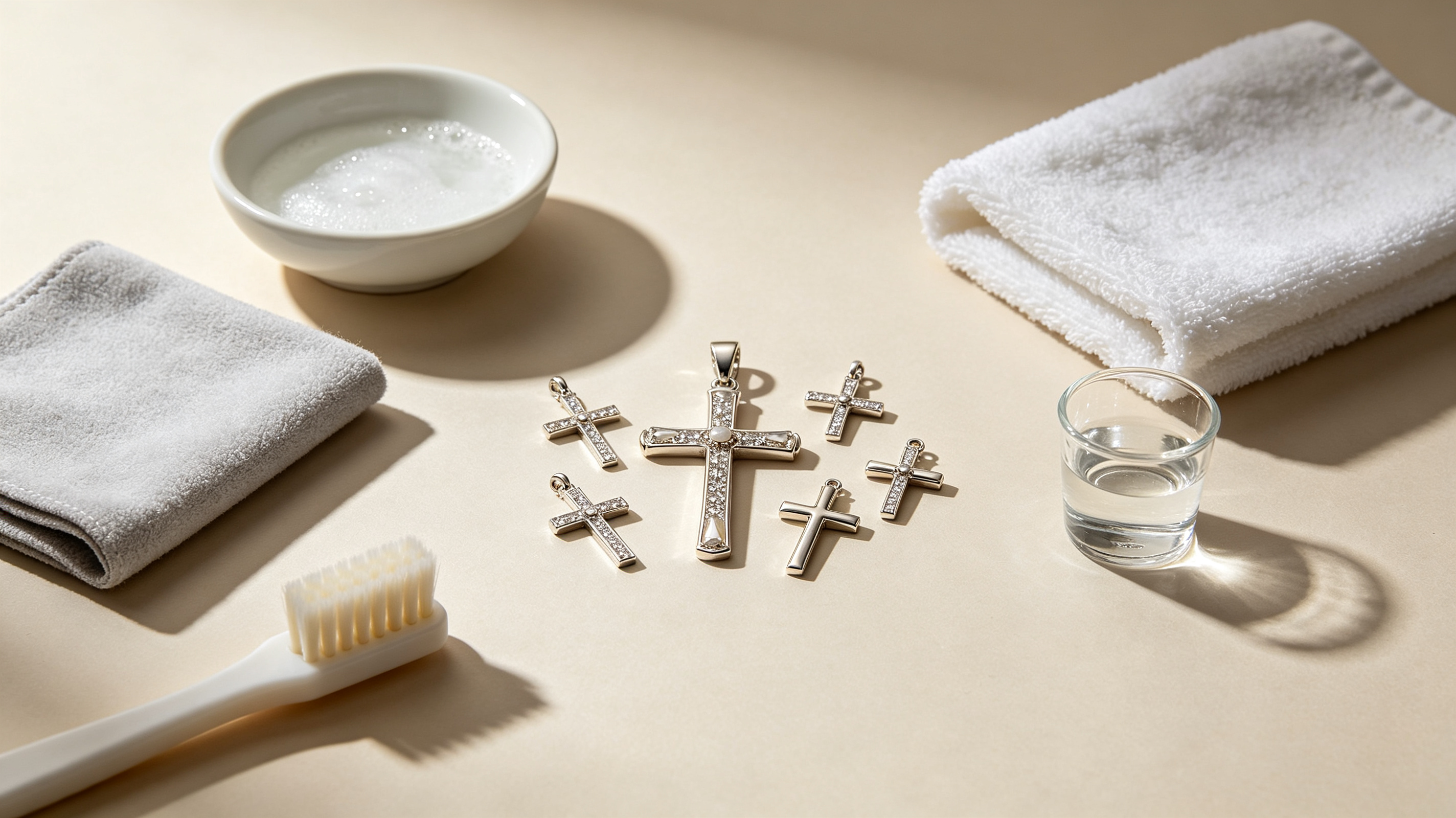 How to Clean Cross Jewelry by Material