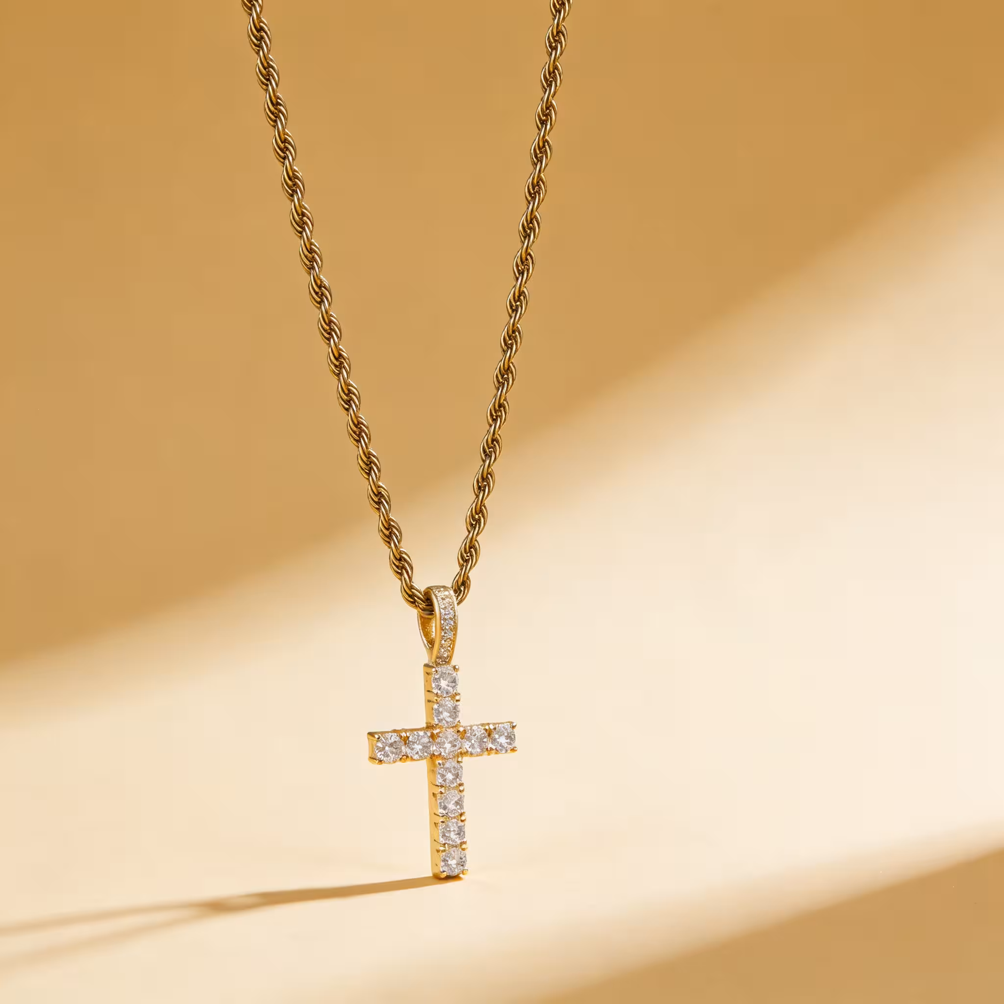 Zircon Cross Necklace