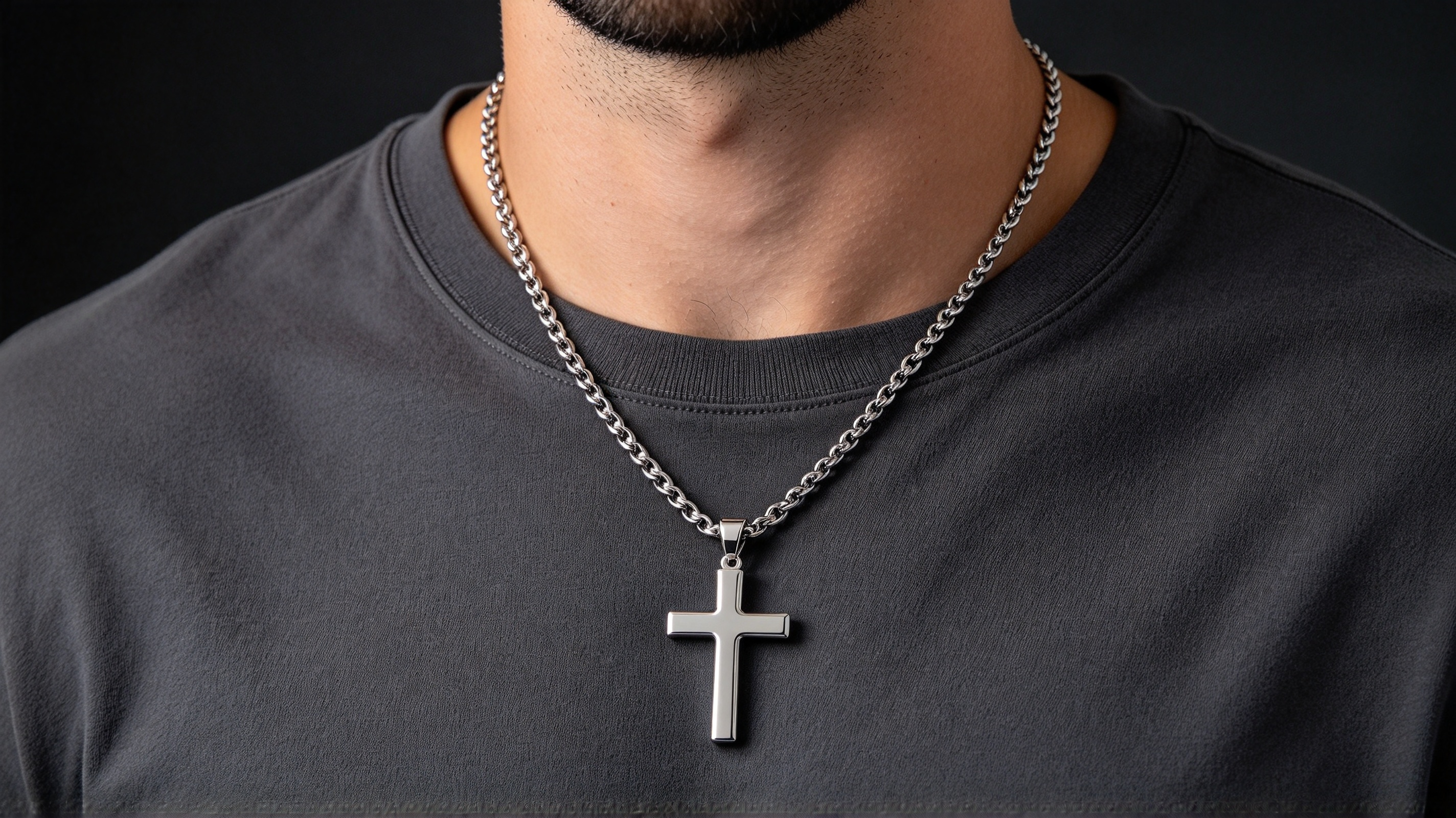 cross pendant quality fit and proportion example