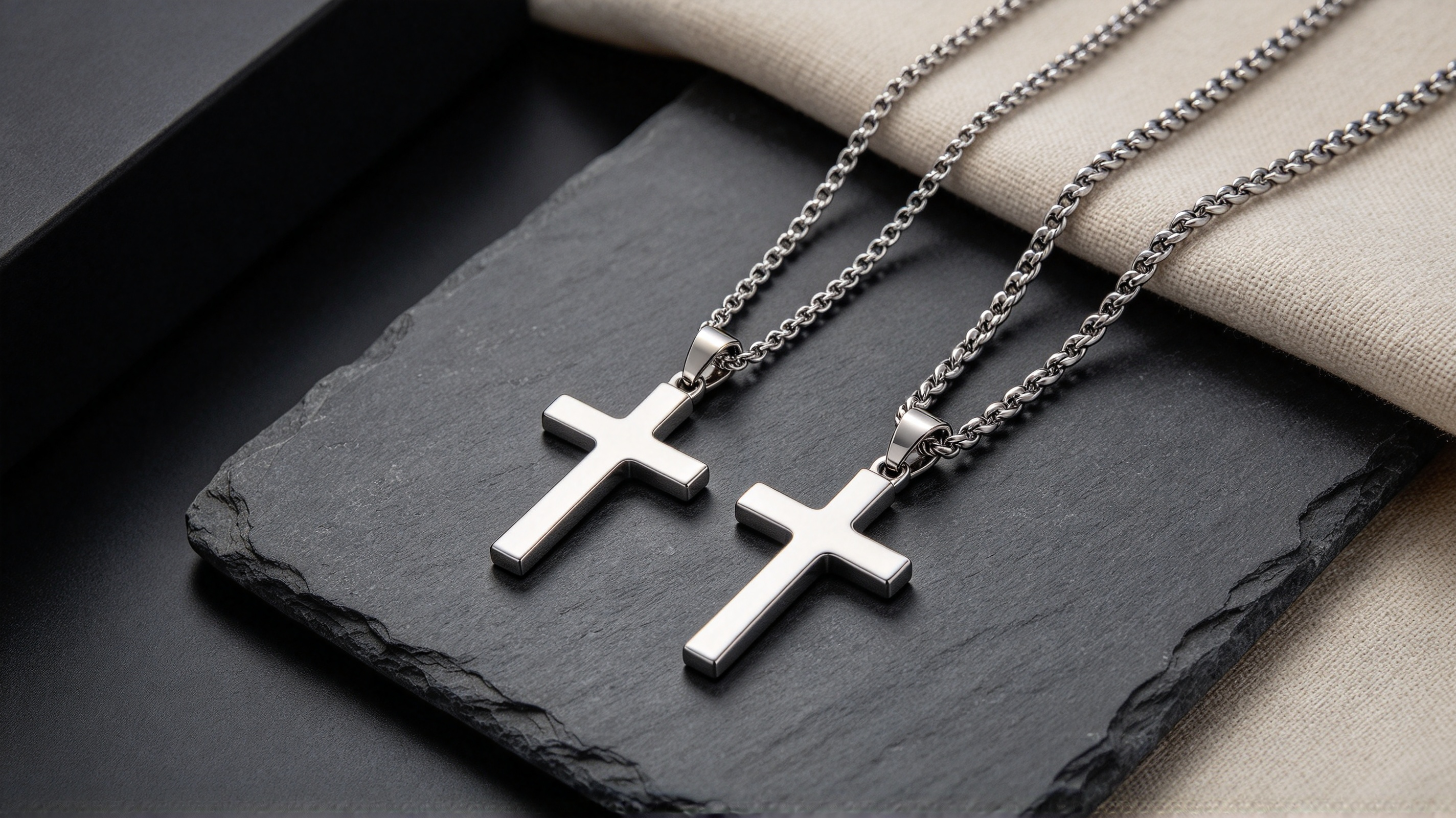 cross necklace chain thickness jewelry comparison