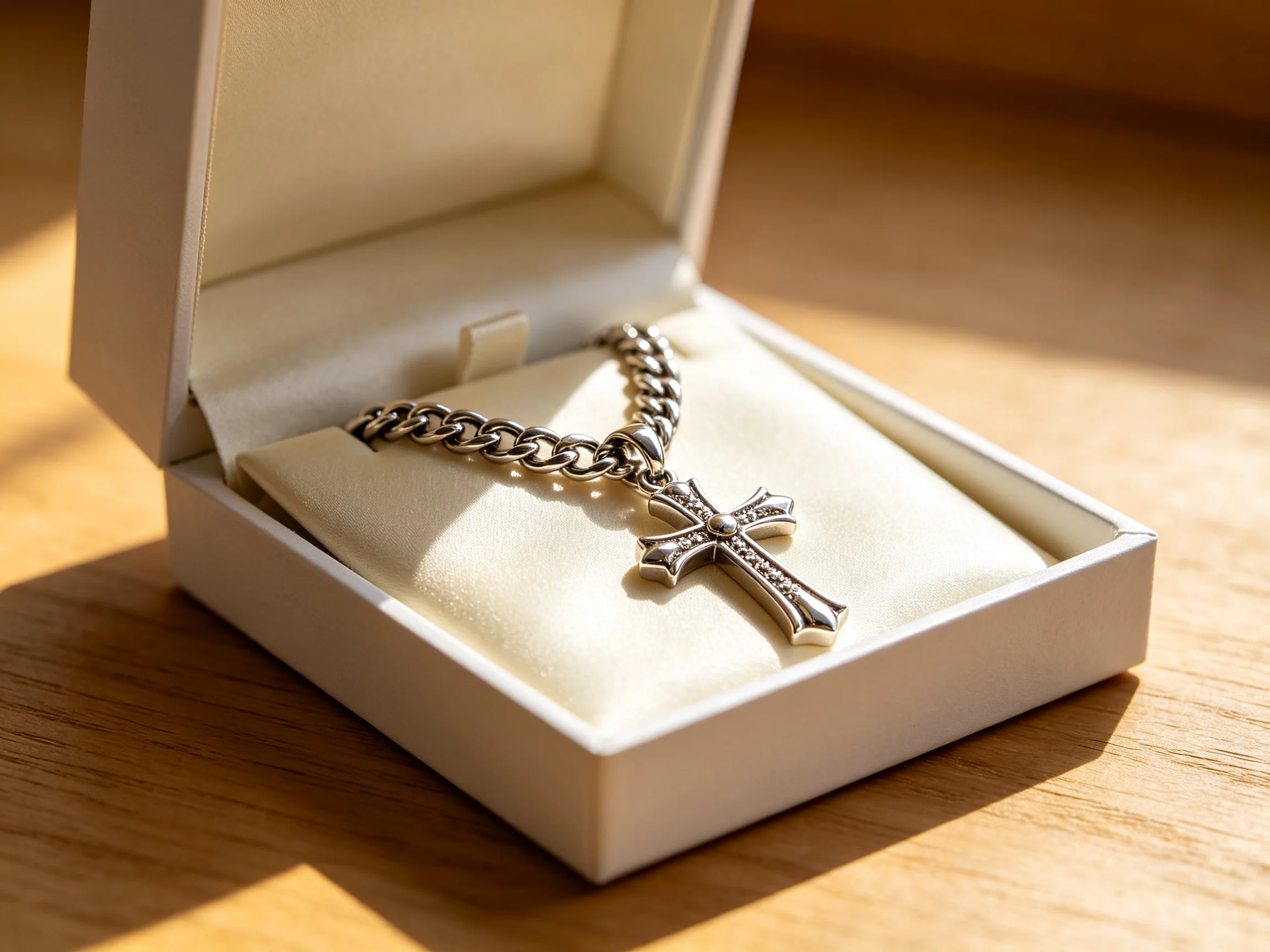 Sideways Cross Necklace